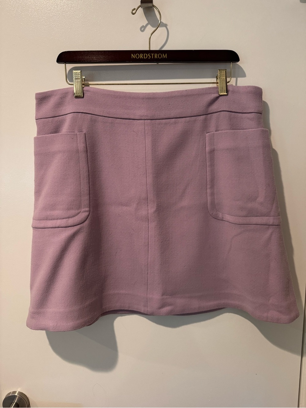 Boden Lavender A-Line Pocket Mini Skirt Size 12